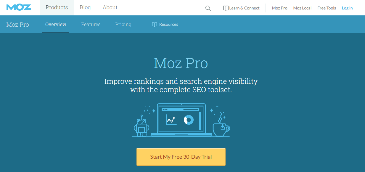seo analytics-moz pro tools